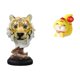 thumbnail image 1 of Escultura de mesa,Escultura de cabeza de tigre Estatua moderna de sobremesa,Figura de cabeza de animal para decoración de escritorio de resina.,Estatua de serpiente de dibujos animados,Estatua, 1 of 8