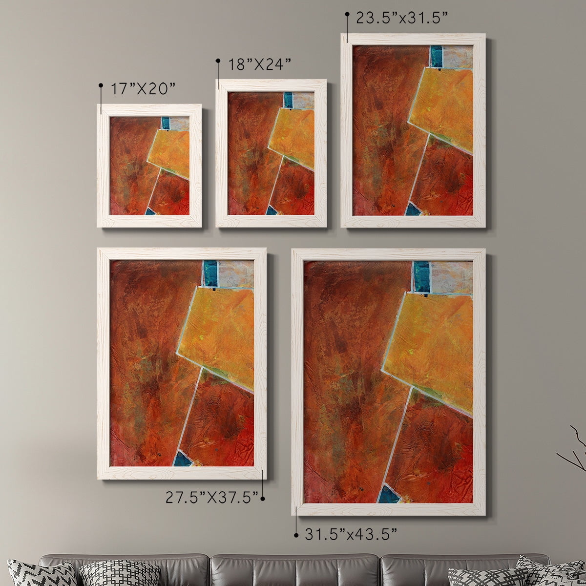 Primary Connection I - Premium Framed Canvas 2 Piece Set - Ready to Hang