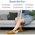 thumbnail image 2 of HSHDLDF Sock Aid Kit- Easy to Put on Take Off Socks Support Stocking Aid Light and Easy to Wear Shoe Horn with Hooks Suitable for Independent Living Aids Help Put on Shoes/Socks/Sh, 2 of 7