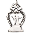 thumbnail image 1 of Sterling Silver 18" .8mm Box Chain Bride And Groom Wedding Couple Cake Topper Pendant Necklace, 1 of 2