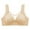 Beige, variant on Loopsun Womens Bra Plus Size, Bras for Women, Woman's Solid Thin Style Breathable Back Buckle Bra without Steel Rim Beige L