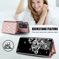 thumbnail image 3 of Case for Samsung Galaxy S20 Ultra, Crossbody Wristlet Case Wallet with RFID Blocking Card Slots KickStand Flip Folio PU Leather Magnetic Protective Cover Women for Samsung Galaxy S20 Ultra, Rosegold, 3 of 9