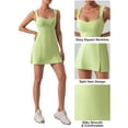 thumbnail image 5 of Deago Tennis Dress for Women Athletic Dress with Built-in Bra Womens Workout Golf Exercise Dresses (Green, XL), 5 of 9