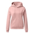 thumbnail image 3 of Baqcunre Hoodies For Women Women'S Fleece Hoodie Loose Hoodie Drawstring Hoodie Casual Long Sleeved Top Fall Clothes Womens Sweaters Pink XL, 3 of 3