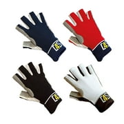 crazy4sailing Racing/Sailing Gloves Unisex-Adult L (Black, White, Red, Navy)