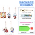 thumbnail image 2 of DIY bolsillo espejo rhinestone colgante diamante pintura llavero señora bolsa colgante Hugtrwg  Para estrenar, 2 of 9