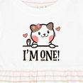 thumbnail image 4 of Inktastic Babys 1st Birthday Kitty 1 Year Old Girl Girls Baby Dress, 4 of 5