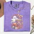 thumbnail image 4 of Floral Fall Highland Cow Ghost Shirt, Boho Pumpkin Coquette Shirt, Vintage Halloween Shirt Design, Retro Autumn Flowers Shirt, Spooky Season Shirt, 4 of 6