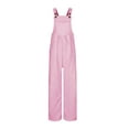 thumbnail image 7 of Cethrio Girls Fleece Jumpsuits Size 14, Casual Sleeveless Adjustable Straps Wide Leg Winter Overalls Pink Size 14, 7 of 7