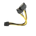 thumbnail image 1 of Injueey Adaptador de Cable de Alimentación de 15 pines a macho a hembra Cable convertidor PSU divisor accesorio de computadora Electrónica miscelánea, 1 of 6