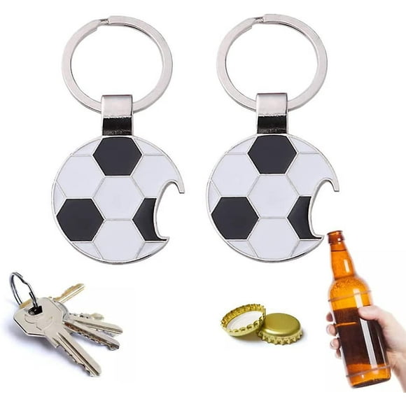 porte-cls Ouvre-bouteille 2 Pices (football) Porte-cls Ouvre-bouteille De Bire En Forme De Ballon De Football Mini Ouvre-bouteille Personnalis Pou-SHORTS