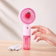 thumbnail image 3 of Portable Handheld Mini Fan, Neck Fan, 4000mAh Desk Fan, 180° Adjustable, 6 Speed Wind, Display Electricity in Real Time, USB Rechargeable Foldable Fan, Quiet Personal Fan(Pink), 3 of 8