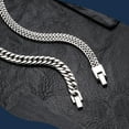 thumbnail image 5 of Men's Stainless Steel Bracelets Panzer Chain - 2 Pieces Silver Black Gold Men's Bracelets for Men Boys Cuban Bracelet 8mm Width 19cm/20cm/21cm/22cm/23cm Length Gifts for Husband Dad Son Brother, 5 of 12