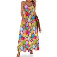 thumbnail image 1 of Vestido sin mangas con patrón de huevos de Pascua Vestidos de baile Vestidos de verano, 1 of 7
