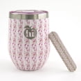 thumbnail image 2 of Hi Peach Layne, Mother's Day Gift Set, Pink Stripe Floral Wine Tumbler with Nail File, 2 of 8