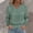 Green women fall v neck tops a1, variant on Women's Fall Winter V Neck Long Sleeve Eyelet Ruffle Pullover Tops Cute Boho Casual Blouses Basic Solid Tunic Shirts Loose Fit Comfy Sweatshirts Clothes, White S
