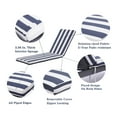 thumbnail image 3 of 2PCS Set Outdoor Lounge Cushions Outdoor with Adjustable Strip, Replacement Patio Funiture Seat Cushion Chaise Lounge Cushion, Patio Furniture Cushions for Outdoor Indoor, 3 of 8