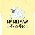 thumbnail image 4 of Inktastic My Meemaw Loves Me Lamb Boys or Girls Baby Bodysuit, 4 of 5