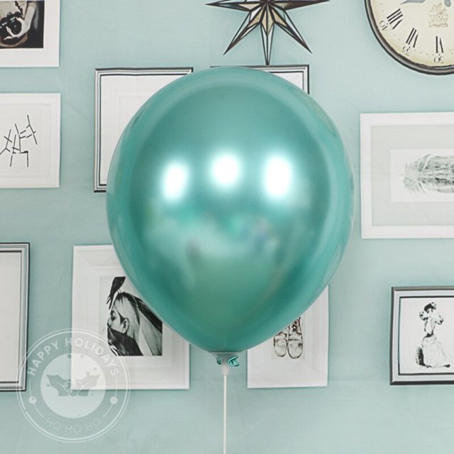 Globos metálicos de látex de alta calidad para niños, decoración de fiesta de boda, color dorado, plateado, fruta verde, 5/10/12 pulgadas