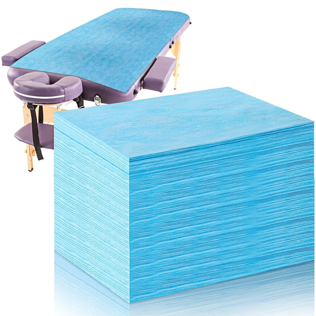 Sábanas desechables Tatuo, 50 unidades, impermeables, color azul
