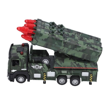 Suodoka Armored Launcher Truck Light Sound Collectible Realistic Armored Model Car for Children 7.1 inches / 18 cm[cite: 1]