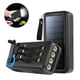 thumbnail image 1 of Salange Cargador Solar de Manivela 30000 mAh con 3 Cables, Carga Usb/solar/ Manivela, Linterna Impermeable, Alarma Sys para Acampar Al Aire Libre, Senderismo, Negro, 1 of 14
