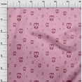 thumbnail image 2 of oneOone Cotton Poplin Fabric Dot & Cartoon Owl Bird Decor Fabric Printed BTY 42 Inch Wide, 2 of 4