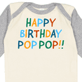 thumbnail image 4 of Inktastic Happy Birthday Pop Pop Boys or Girls Long Sleeve Baby Bodysuit, 4 of 5
