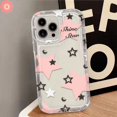 thumbnail image 1 of Para Samsung A12 A23 A34 A54 A14 A13 A04E A53 A03s A03 A20s A04s A50 A04s A31 A51 A32 A04 A21s A02s A20 A30 A52 A30s A22 A11 A71 INS Fantasía Cielo Estrellado Estrellas Rosas Funda De Airbag Suave, 1 of 3