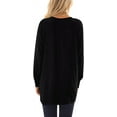 thumbnail image 3 of Womens 2023 Fall Long Sleeve T-Shirts Casual Tunic Tops for Leggings Loose Soft Blouses with Pocket, 3 of 7