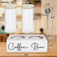 thumbnail image 7 of Coffee and Sugar Container Set of 2 with Shelf for Coffee Storage Container, Air Tight Bean Container with Scoop for Accessory Organizer, Canister for Station Organizer, 7 of 7