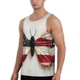 thumbnail image 2 of Cauagu American Flag Butterfly Wall Print Men's Sleeveless Muscle Shirts,Tank Tops Quick Dry Workout Tank Top Gym Muscle Tee Fitness Bodybuilding T Shirt for Men-Small, 2 of 7