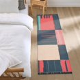 thumbnail image 3 of Yayeee Runner Rug for Bedroom 2'x6' Machine Washable Hallway Non Slip Mat, Red Teal Plaid, 3 of 8