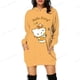 thumbnail image 5 of Sudadera con capucha para mujer, con estampado de HELLO KITTY, sudadera con capucha de manga larga de marca, sudaderas casuales elegantes y lindas para mujer, sudaderas con capucha, vestido de otoño, 5 of 5