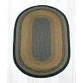 thumbnail image 2 of Earth Rugs C-99 Brown / Black / Charcoal Oval Braided Rug 8 Feet x 11 Feet, 2 of 5