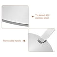 thumbnail image 3 of Heat Diffuser Plate for Gas Stove 8 Inch with Removable Handle, Silver Tone, 3 of 4