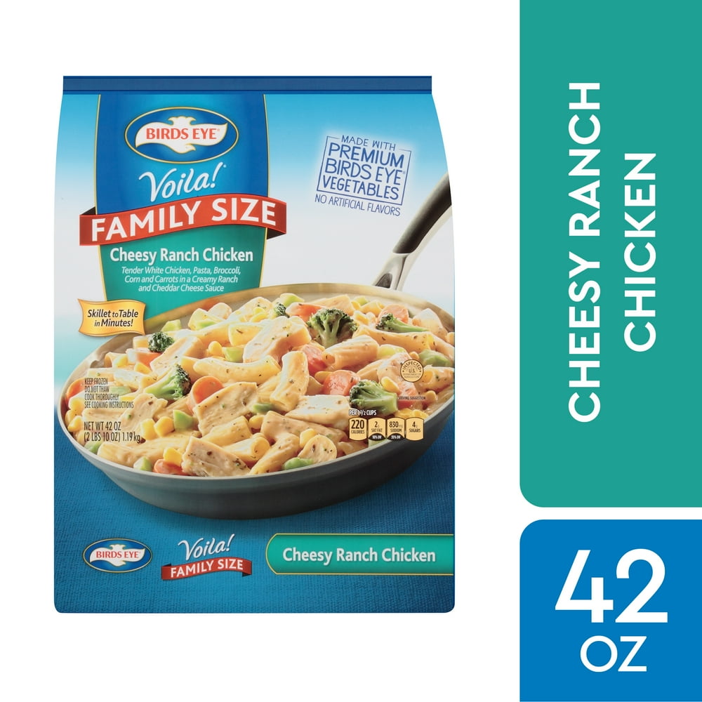 Birds Eye Voila! Cheesy Ranch Chicken, Family Size Skillet Meal, 42 Oz