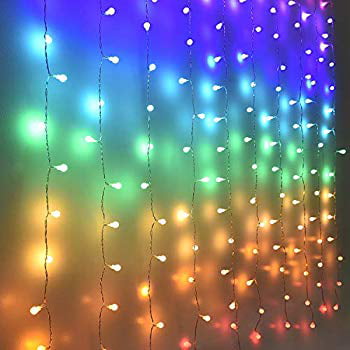 UnicornWorlds Fairy Lights Led Curtain Lights Color 