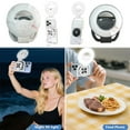 thumbnail image 2 of Multi Functional Portable Foldable Magnetic Mobile Phone Fill Light With Desktop Stand Fan Selfie Radiator Handheld, 2 of 8
