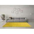 thumbnail image 3 of Ahgly Company Indoor Rectangle Solid Yellow Modern Area Rugs, 2' x 3', 3 of 4