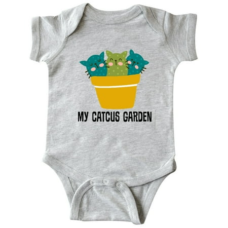 

Inktastic Catcus Garden Kitty Cat Cactus Gift Baby Boy or Baby Girl Bodysuit