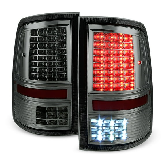 Smoked 2009-2018 Dodge Ram 1500 10-18 2500 3500 Full LED Tail Lights Brake Lamps