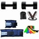 thumbnail image 1 of Combo 2 Mancuernas De 3.5k C/u + Par Polainas De 1Kg + Set 3 Bandas de Resistencia + Soga Sady Sport, 1 of 4