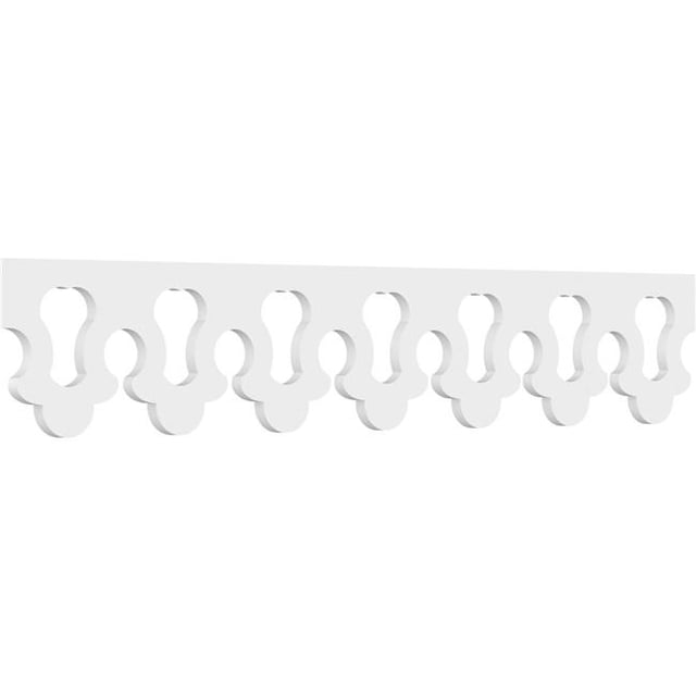 Ekena Millwork RUNP08X0625X48EDN 8 x 48 in. Pitch 0.62 in. Eden Architectural Grade PVC Running Trim