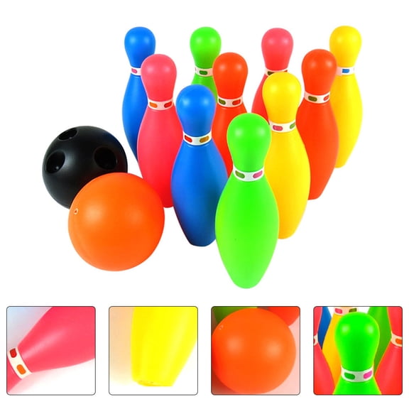 Homoyoyo Indoor Bowling Set with Cylindrical Pins for Kids, Educational Toy for Intelligence Development and
