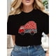 thumbnail image 1 of Valentine'S Day Themed Love Truck Graphic Tees Soft Cotton Crew Neck Short Sleeve T-Shirt Funny Novelty Design Shirts Tee For Adult, Men, Women, Teen, Teenager, Adolescent, Youth, 1 of 6