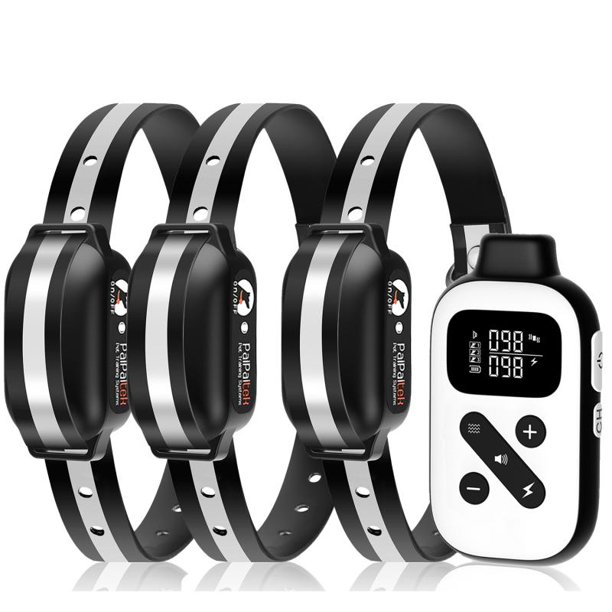 PaiPaitek Dog Shock Collar with Remote For 3 Dogs, Automatic Bark Collar &Dog Training Collar