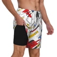 thumbnail image 2 of Naloa equipment for repair tools Print Men Swim Trunks with Compression Liner ,Board Shorts,Men's Swim Shorts with Drawstring and Elastic Waistband-X-Large, 2 of 6