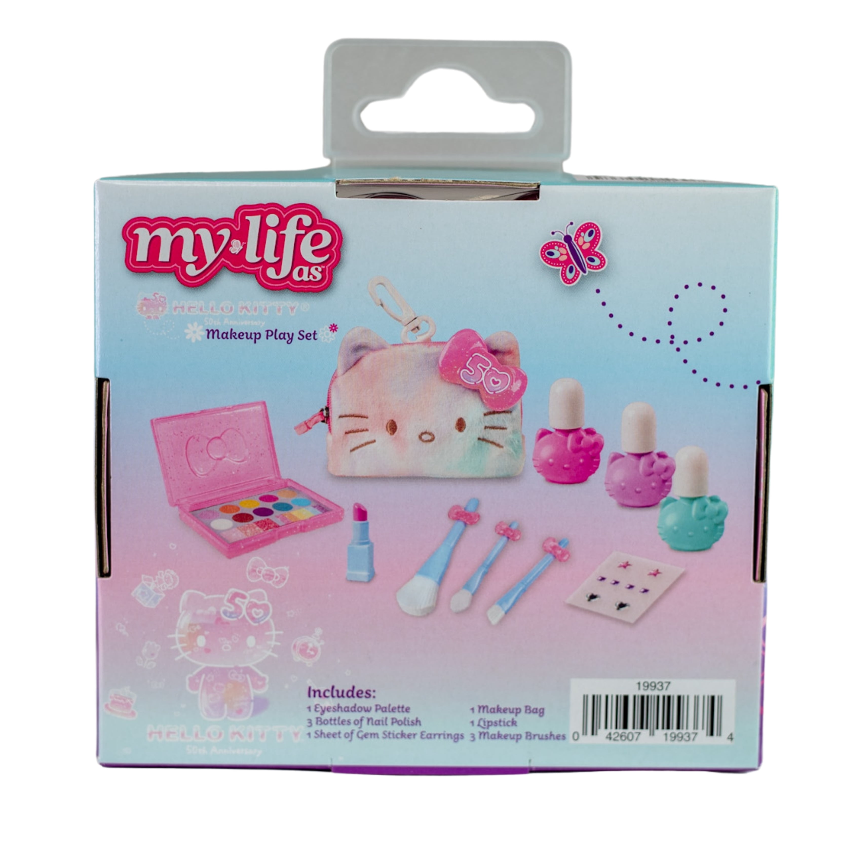 My Life As Hello Kitty Make-Up Play Set for 18" Dolls, 50th Anniversary, Multicolor, 10 Pieces Included