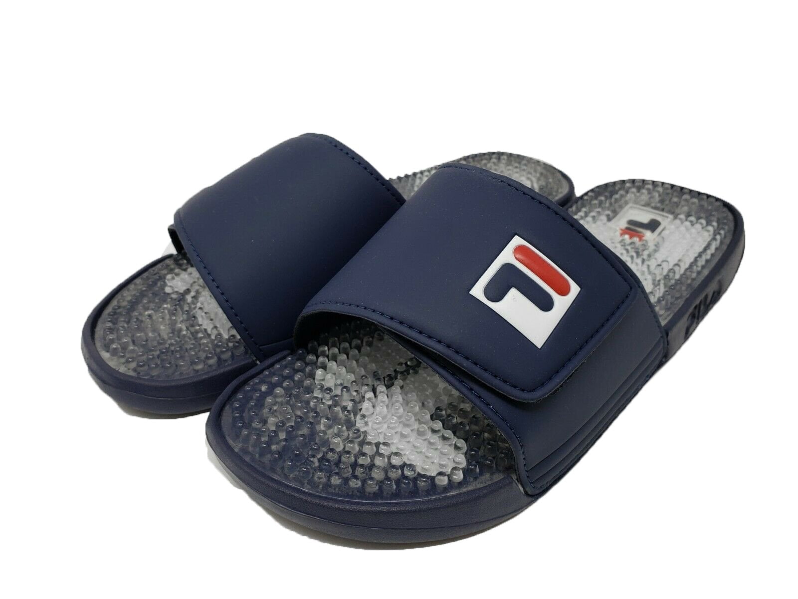 fila red sandals